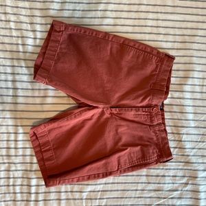Salmon J. Crew grammercy chino shorts